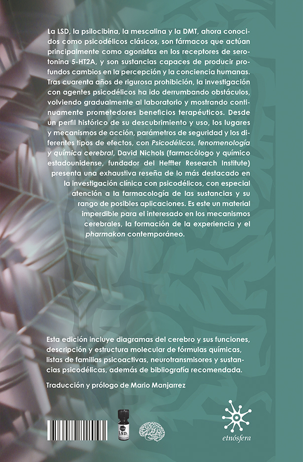 Contraportada de Psicodélicos