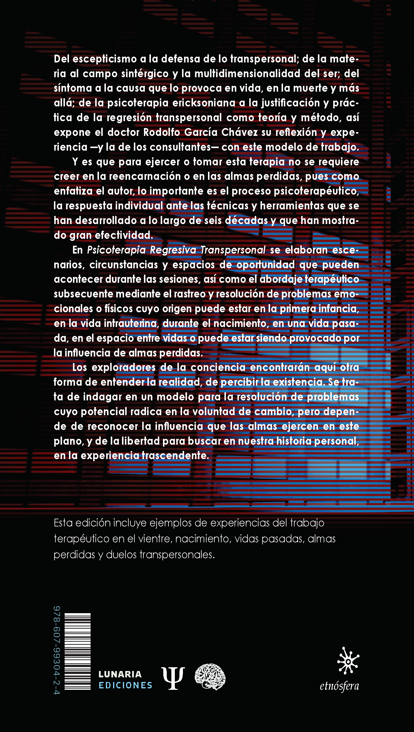 Contraportada de Psicoterapia Regresiva Transpersonal